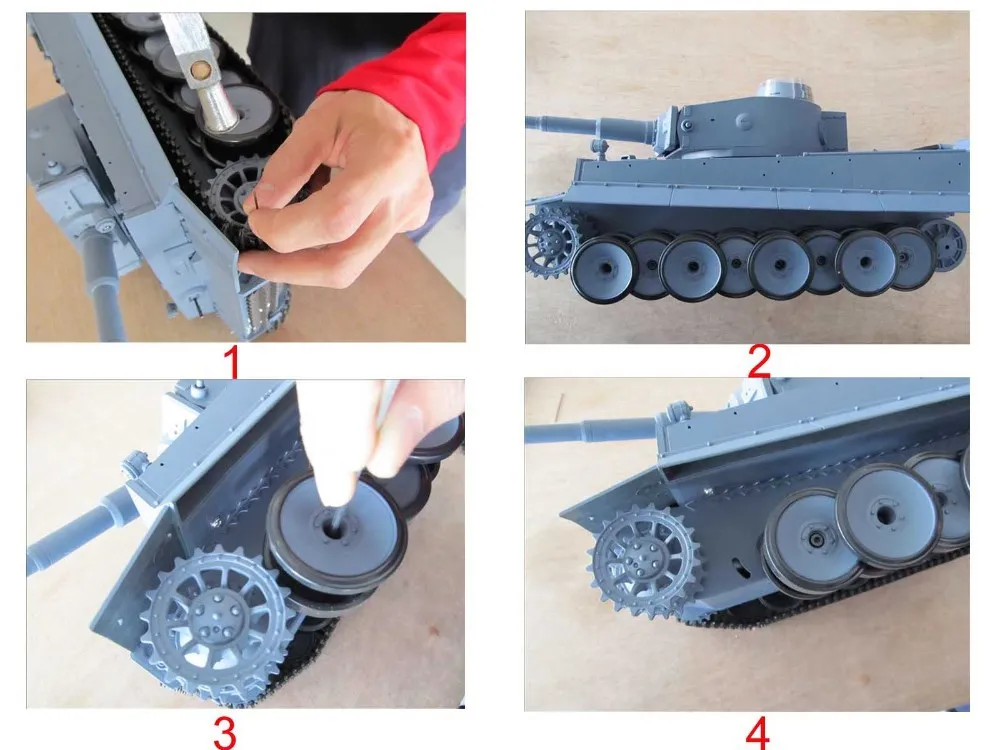 Mato 1/16 набор Металлических Дорожных колес поздняя версия для Heng Long 3818-1 1:16 RC немецкий танк Tiger 1, запчасти для модернизации, Sturmtiger