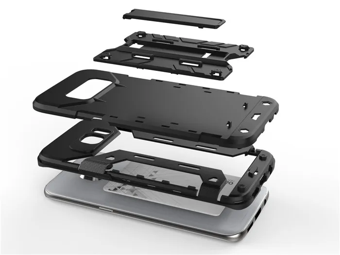 For Samsung S7 S7edge/G9350 Robot Armor Hybrid Phone Case Shockproof Silicone Slim Hard Back Cover TPU+PC case |