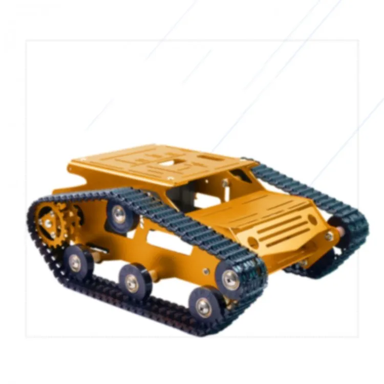 Гусеничный Танк шасси ЧПУ rc танк шасси алюминиевый сплав для Arduino DIY незавершенный синий