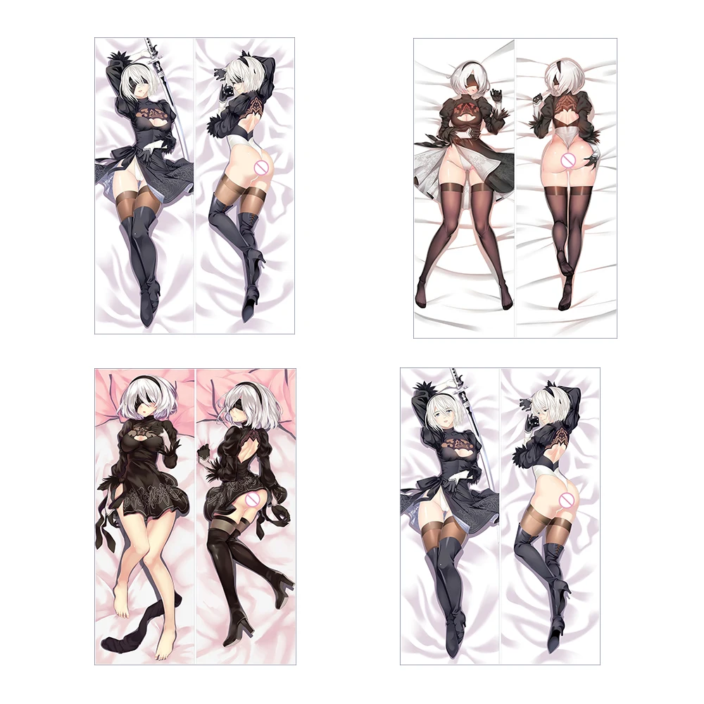 Короткая футболка с героями из японского аниме НИР: автоматы пикантные