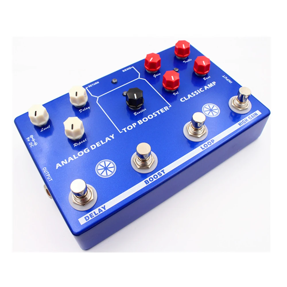 Mosky TONE MAKESTATION педаль для гитарных эффектов Мини 4 в 1 Запчасти и аксессуары гитары |