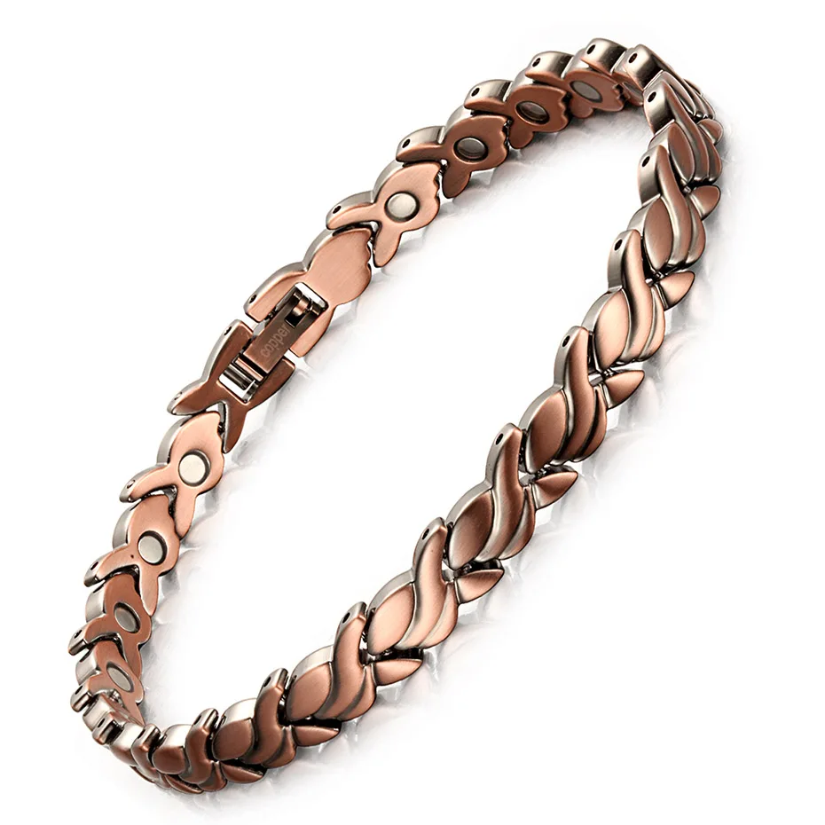 Bracelet RainSo Мода г. красный Медь Магнитная био энергии браслеты для женщин целебный магнит браслет женские ювелирные изделия OCB-1551 - Окраска металла: Bracelet