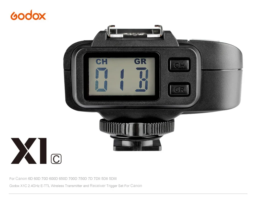 Godox X1R-C X1R-N X1R-S ttl 2,4G Беспроводной приемник спутникового приемника X1T-C/N/S XPRO-C/N/S для цифровой зеркальной камеры Canon Nikon sony камер серии