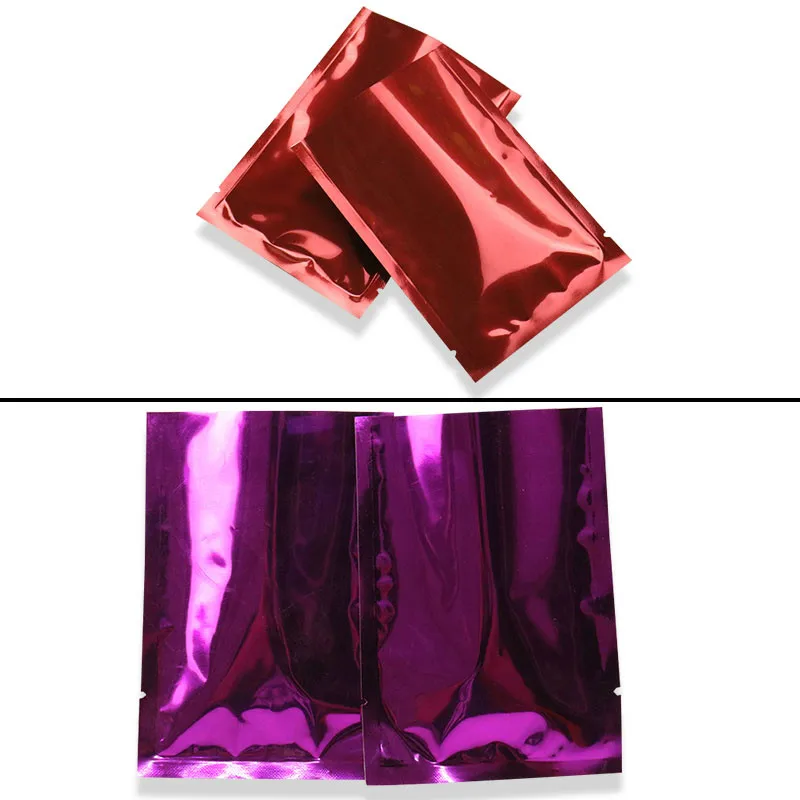 Ferimo 100 шт. Алюминий Фольга Mylar без каблука с открытым верхом посылка сумка Цвета