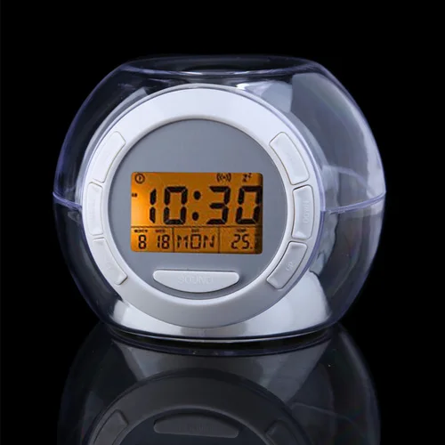 LED Цвет изменение светло-Природа звука будильник Календари Повтор Температура |