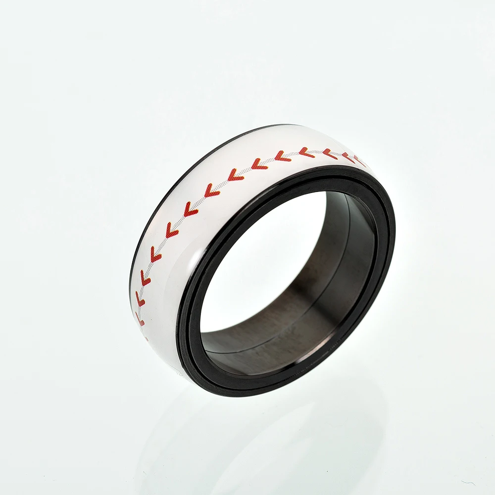 ELSEMODE титановое стальное Спортивное кольцо Спиннер для баскетбола и футбола