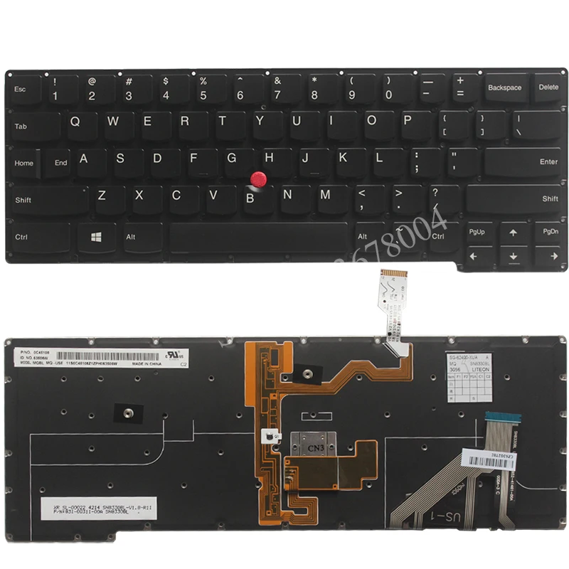 Новая клавиатура для ноутбука с подсветкой lenovo thinkpad X1C 2014x1 carbon gen 2 type 20A7 20A8 us|laptop