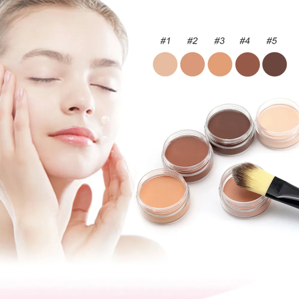 Popfeel Natural Brightening Concealer Single Color Full Cover Make Up Cosmetics Foundation Base Face Beauty Care hot | Красота и