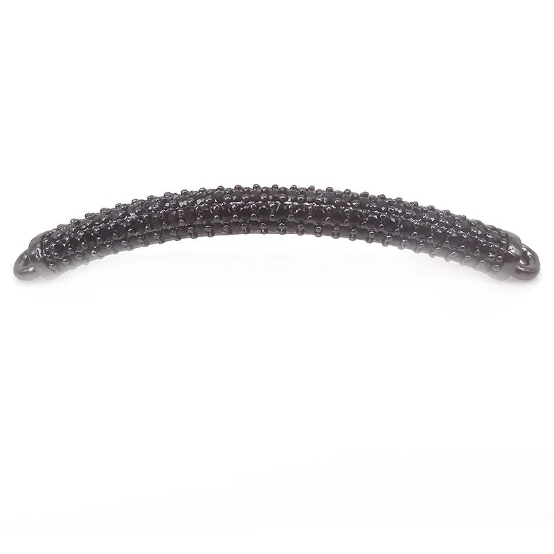 18K настоящая позолота & микро проложить ЦИРКОНИЕВЫЕ трубки локти соединители