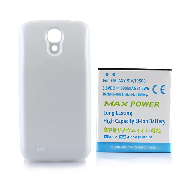 Замена 5600mAh для samsung Galaxy S4 IV i9500 Расширенная батарея SIV i9505 + задняя
