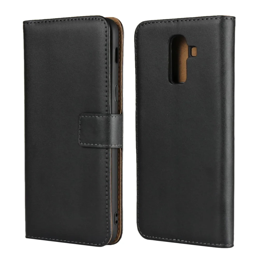 Роскошный кожаный чехол книжка Geuine для Samsung Galaxy J2 Pro J4 J6 Plus J8 2018 J3 J5 J7 2017 чехол|case for
