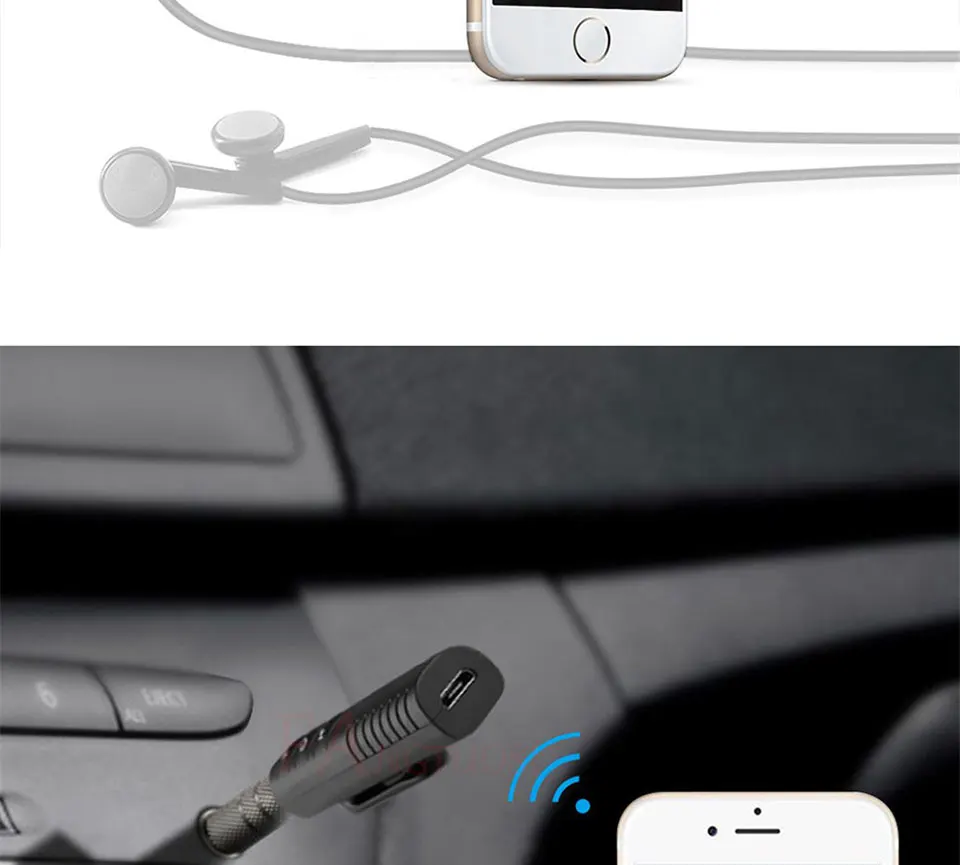 Мини AUX аудио Bluetooth приемник 3,5 мм беспроводной приемник Bluetooth наушники адаптер Hands Free для автомобиля Bluetooth адаптер