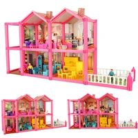 6916 536cm no 955 diy family doll house toy dollhouse accessories with miniature furniture garage toys for girl gifts