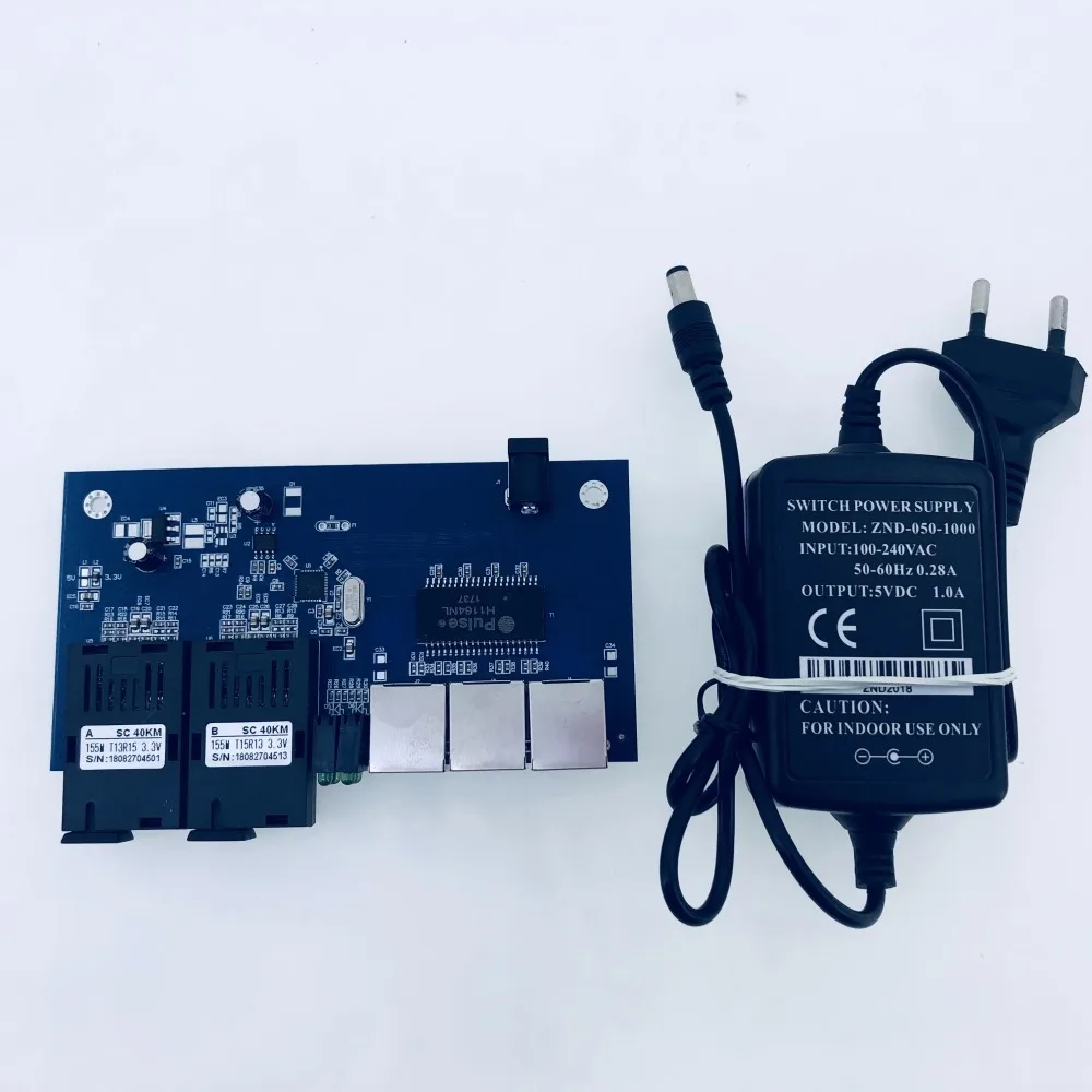 10/100 м Быстрый Ethernet коммутатор конвертер 25 км волоконно оптический медиа