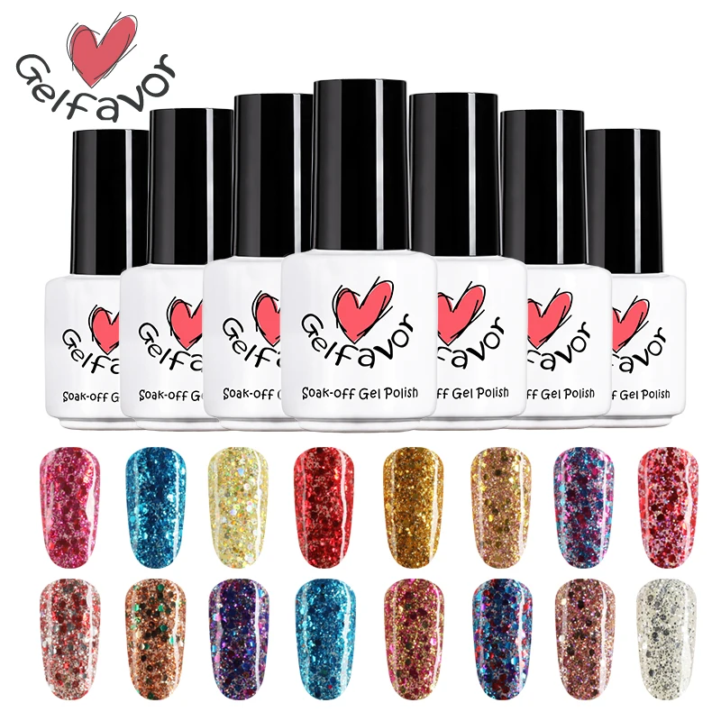 Лак для ногтей 7 мл Soak Off Diamond эффект гель лак UV/светодиодный вылечить Лаки 50 Цвета 1