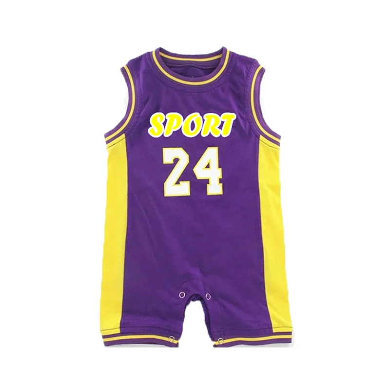 

YSCULBUTOL Twin baby Sport bodysuit basketball Cute big brother Twin infant baby clothing 0-12M