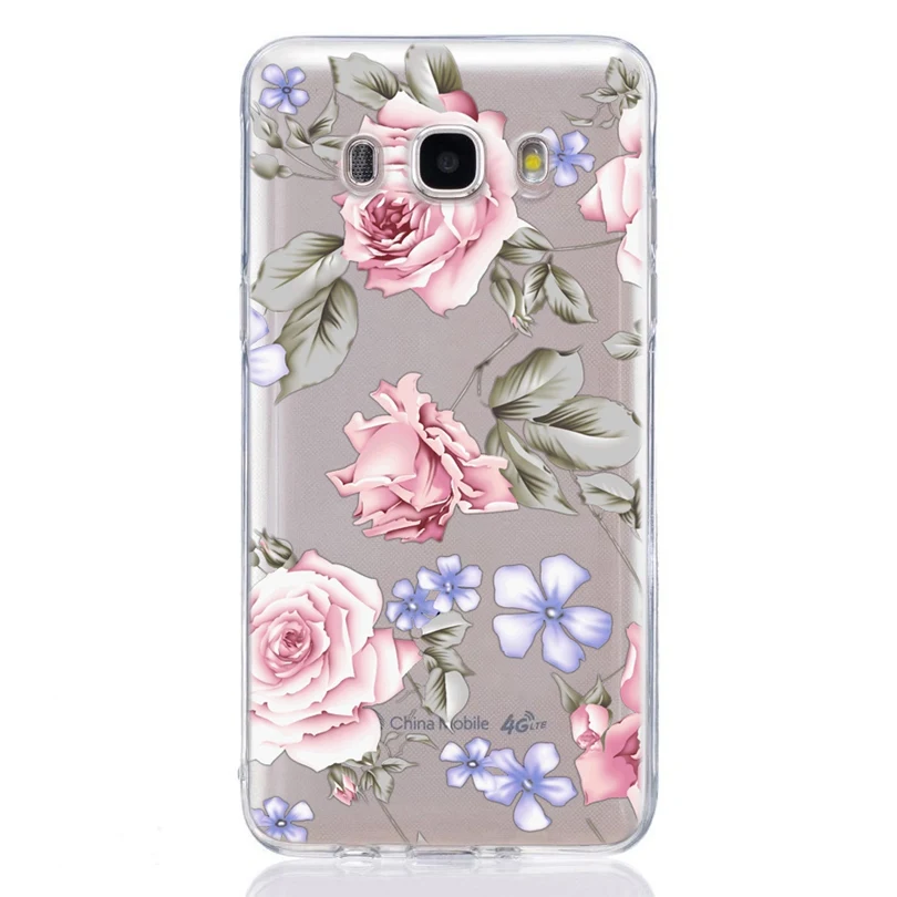 For Samsung Galaxy A3 A5 2016 2017 prime J1 J2 J3 J5 J7 TPU Colorful Soft Rose Flower Painted Desig Cover Case Fundas C332 |