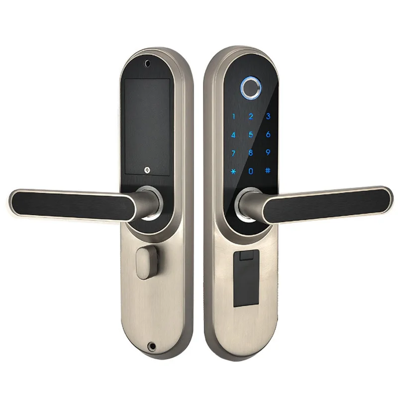 Электронный цифровой дверной замок со сканером отпечатков пальцев 300