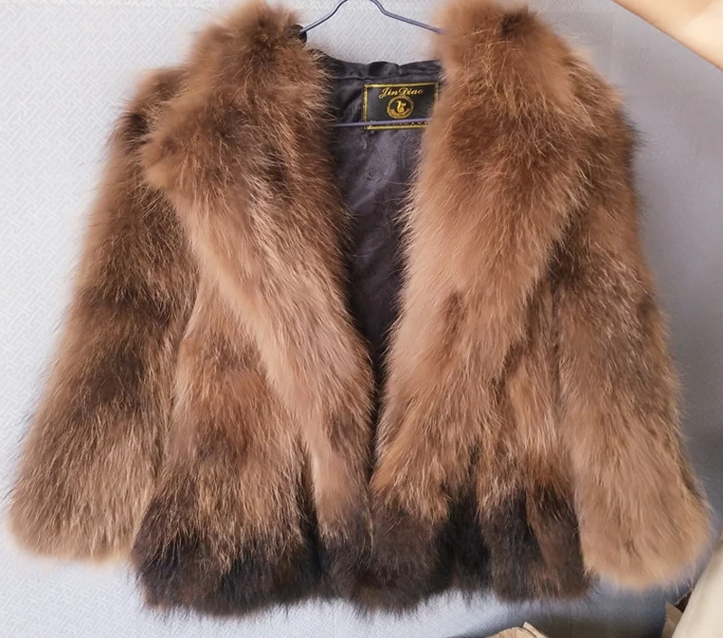 2017 роскошный новый Для женщин зима Настоящее Silver Fox меха с капюшоном пальто