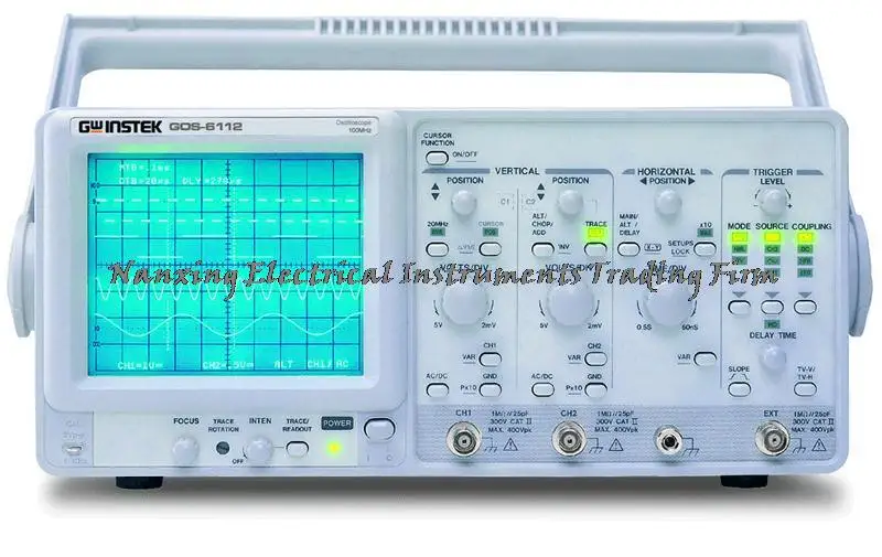 

Fast arrival TaiWan Gwinstek GOS-6112 100MHz Analog Oscilloscope