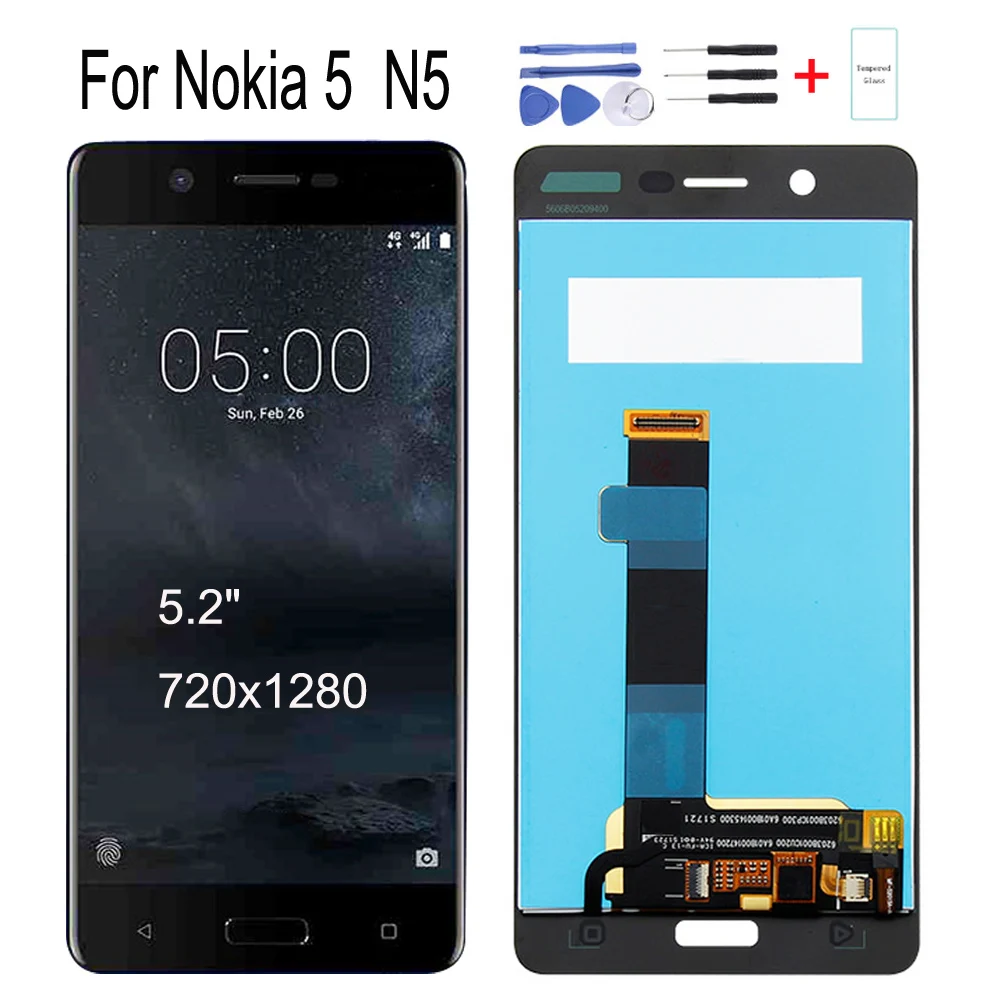 

5.2 inch LCD Display Digitizer Touch Screen for Nokia 5 N5 TA-1053 TA-1024 TA-1044 TA-1027 Assembly Replacement Parts