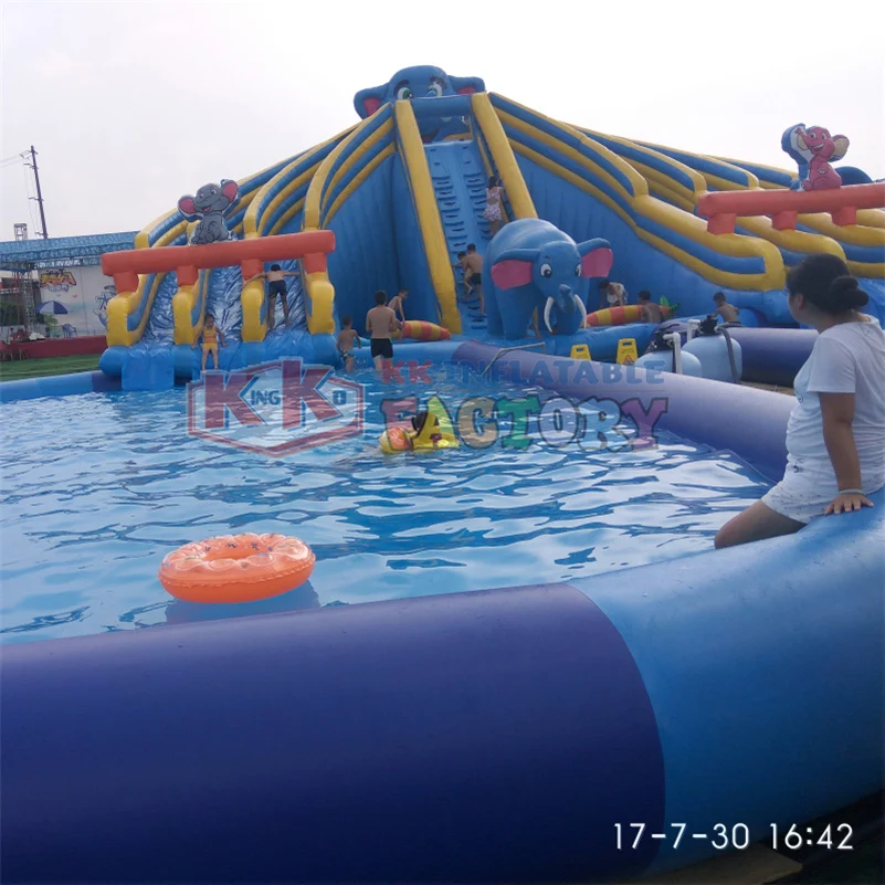 Китайский надувной водный парк от производителя KK водная игровая площадка