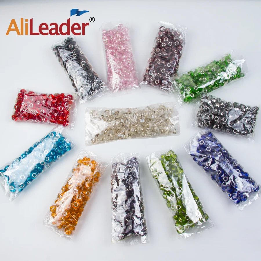 AliLeader 10 шт. плетеные украшения бусины для волос шарик аксессуары наращивания