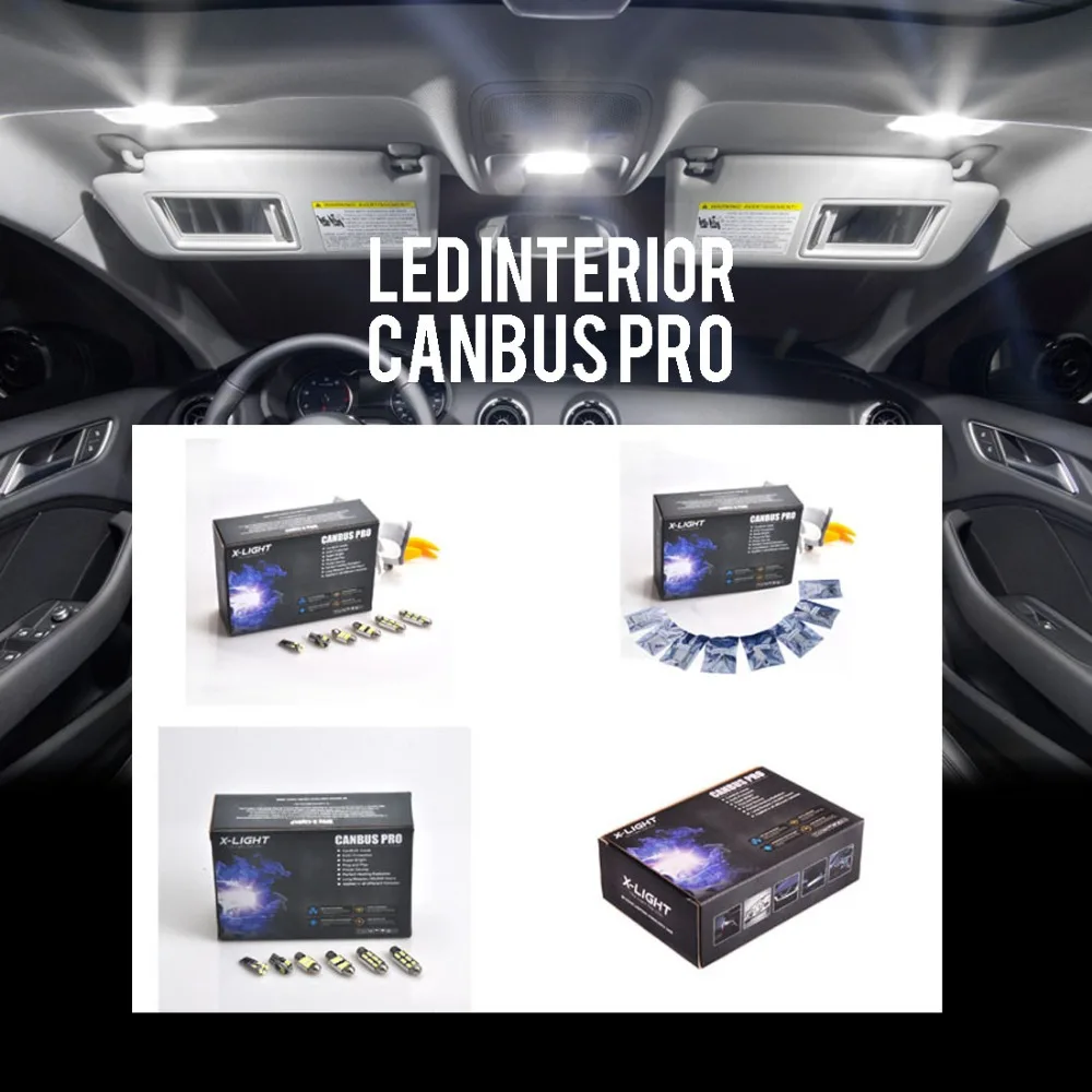 Для Jeep Compass 2007 20XX Премиум светодиодный светильник для внутренней карты комплект +