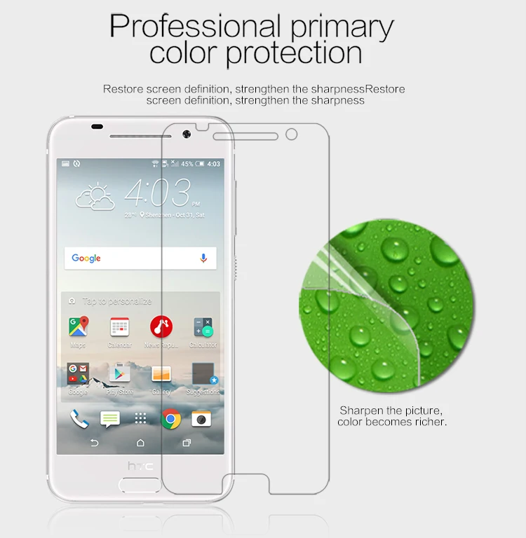 2 шт./лот Защита экрана для HTC One A9 NILLKIN кристальная супер прозрачная защитная