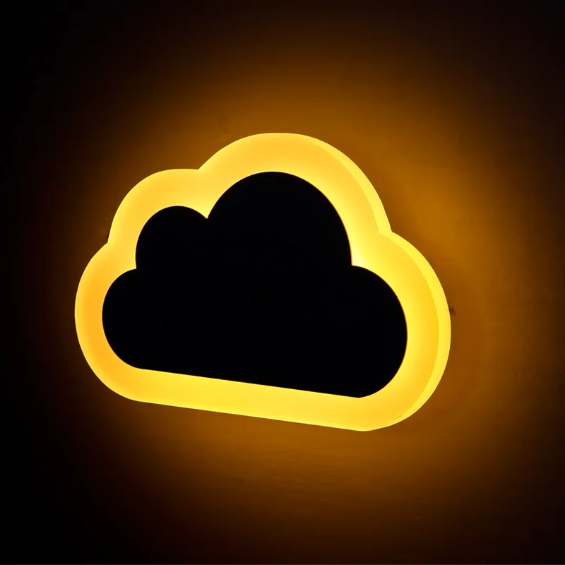 Современная детская настенная лампа в виде облака светодиодное прикроватное бра