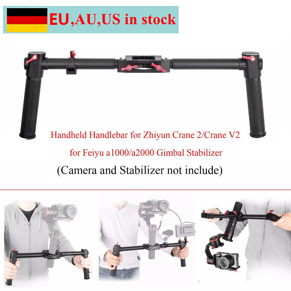 EACHSHOT DH-1 с двойной ручкой Gimbal Grip для Zhiyun Crane 2/Crane V2/Feiyu a1000/a2000 ручной Руль карданного