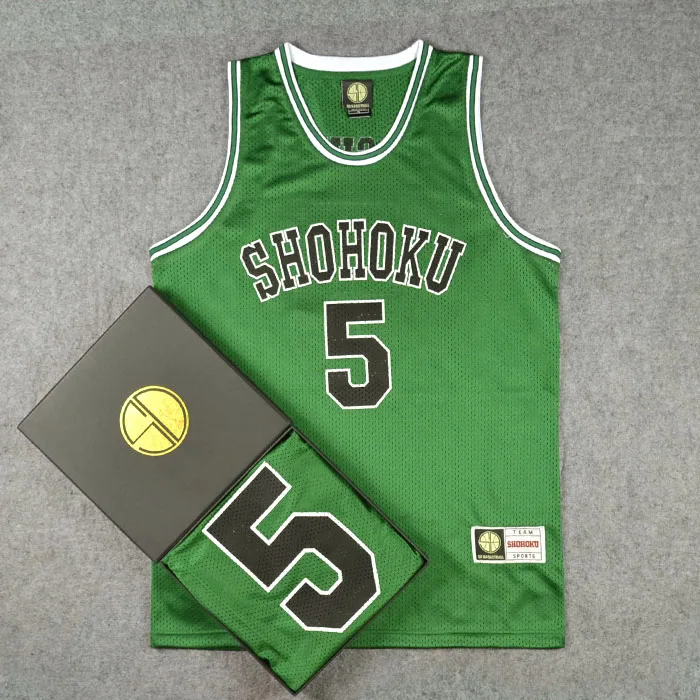 Школьный Топ для игры в баскетбол Slam Dunk Shohoku No.5 Kogure Kiminobu|Костюмы аниме| |