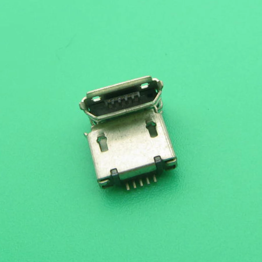 

1000pcs Micro USB Jack connector Charge Socket for Lenovo A60 A366T A390E A520 A288T A500 A750 PAD A1-07 mobile phone tablet pc