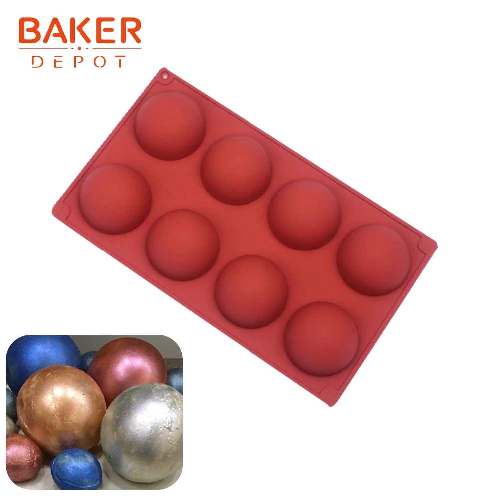 BAKER DEPOT силиконовые формы для торта кондитерские выпечки круглой формы мыло желе пудинг льда силиконовые формы шоколад конфеты помадка - Цвет: CDY-192