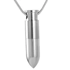 Уникальное ожерелье с подвеской в виде пули с секретом капсулы для сообщений, из нержавеющей стали