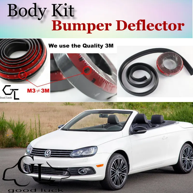 Дефлектор для бампера и губ Volkswagen VW Eos передний спойлер юбка автомобилей