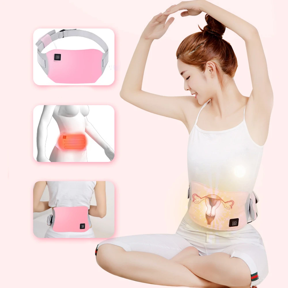 

Washable Far Infrared wireless warm uterus belt Electric Heating Belt Lady Warm Palace Menstrual Stomachache Waist Pain Relief