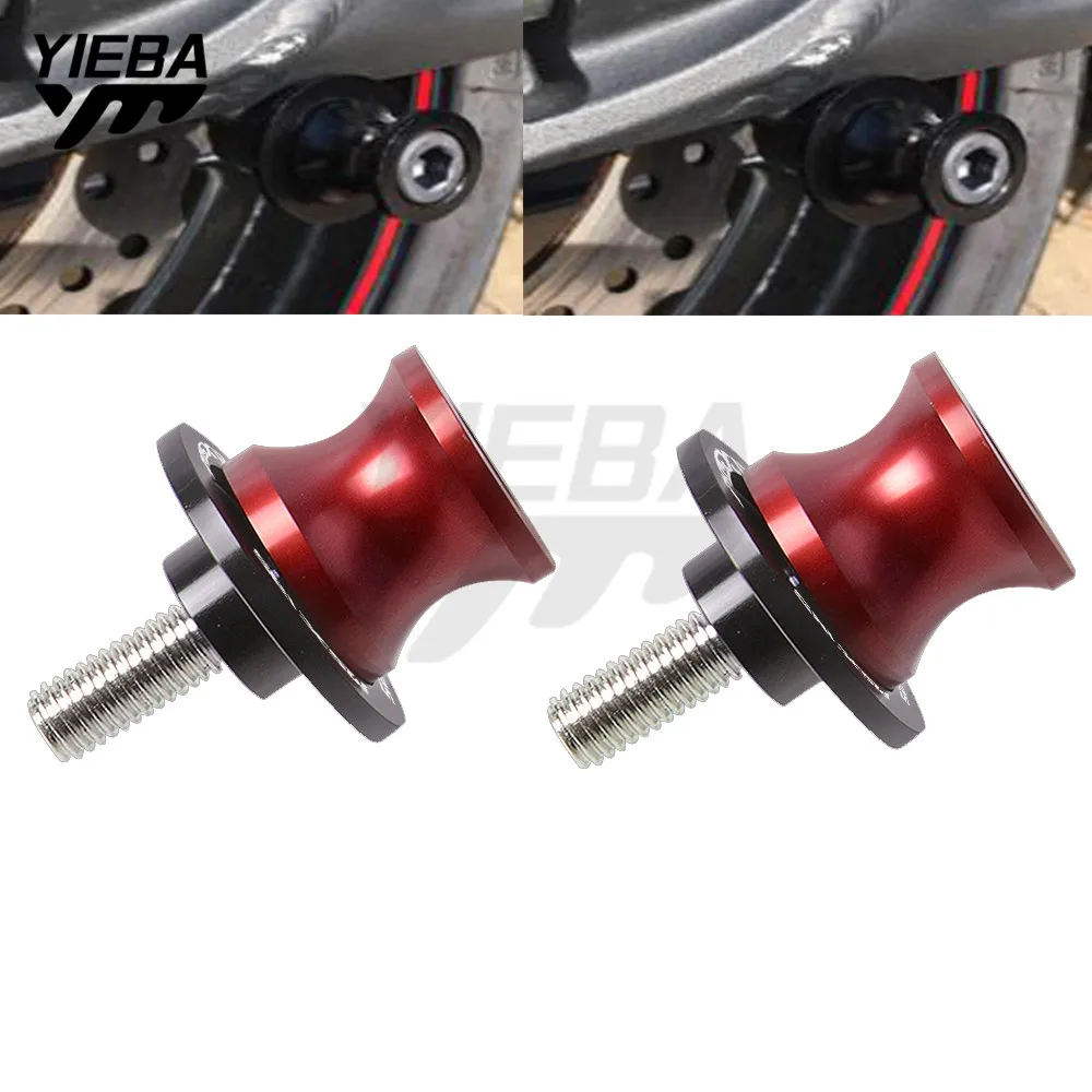 

For BMW F800S FS800 2006-2014 2007 2008 2009 2010 2011 2012 2013 8MM Aluminum SwingarmSliders Motorcycle Spool Stand Screws
