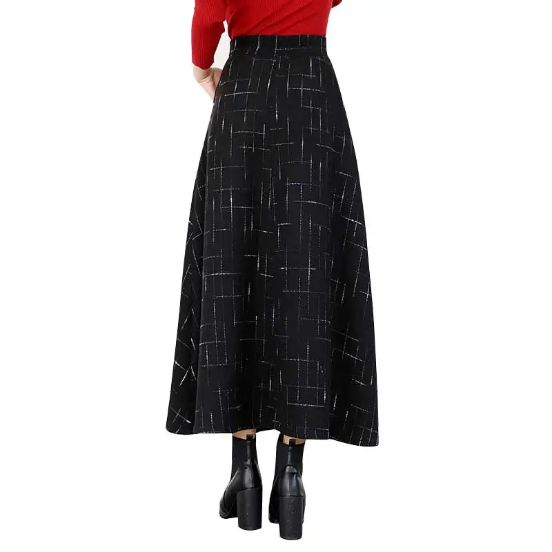 HEE GRAND/женские юбки Осенние 2018 элегантные клетчатые модные а силуэт Saias