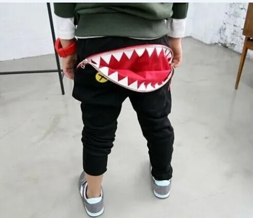 

Baby Kids Boys Zipper Novelty Design Casual Harem Pants Toddler Loose Trousers