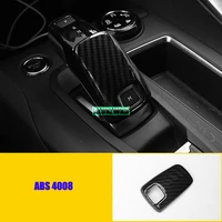 car styling abs chrome at gear shift knob cover trim automobiles accessory fit for peugeot 4008 2017 2018 2019 car accessories