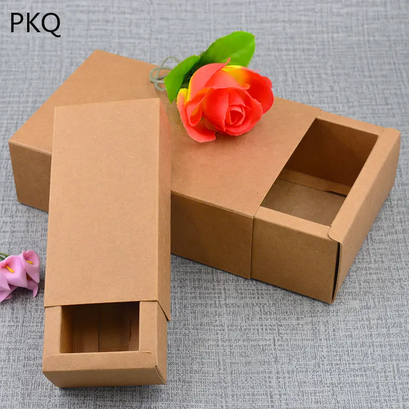 10 шт. крафт ящик коробка мыло ручной работы Подарок Ремесло Конфеты