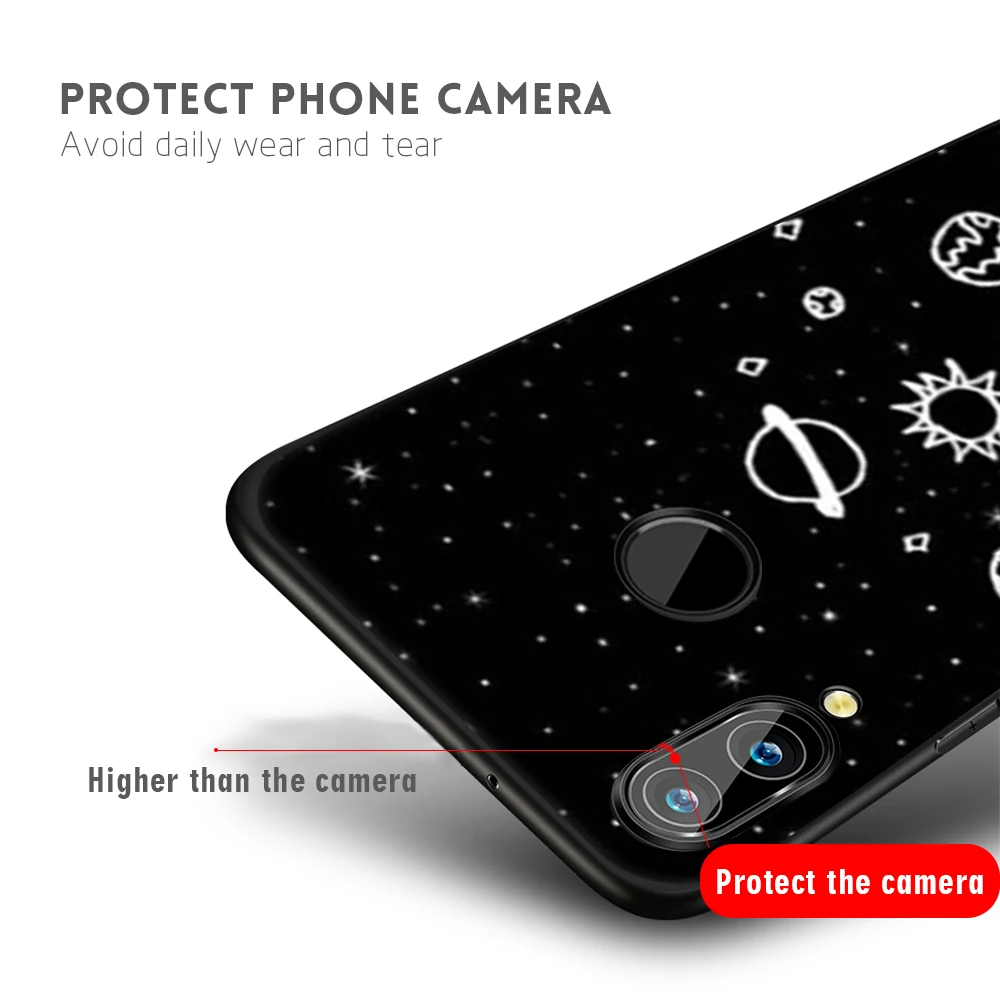 TPU чехол для телефона с узором huawei P20 Plus P10 P9 P8 Lite 2017 mate 10 Pro Nova 2i Y9 2018 Coque Honor 9 8 9i Soft |