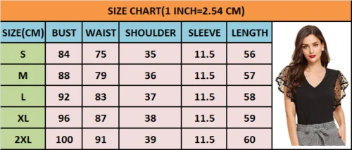 Женская Повседневная футболка с v образным вырезом черная однотонная Кружевная