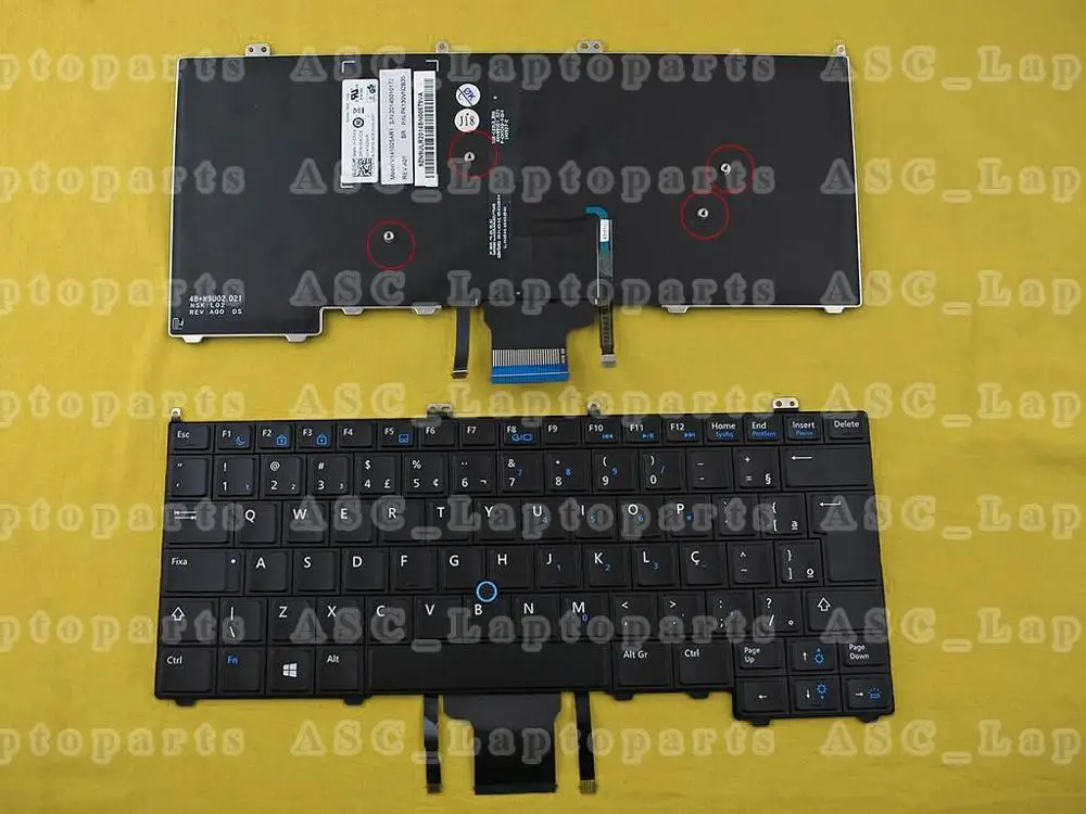 BR бразильская португальский Teclado клавиатура для DELL Latitude E7440 E7420 E7240 черный ноутбук
