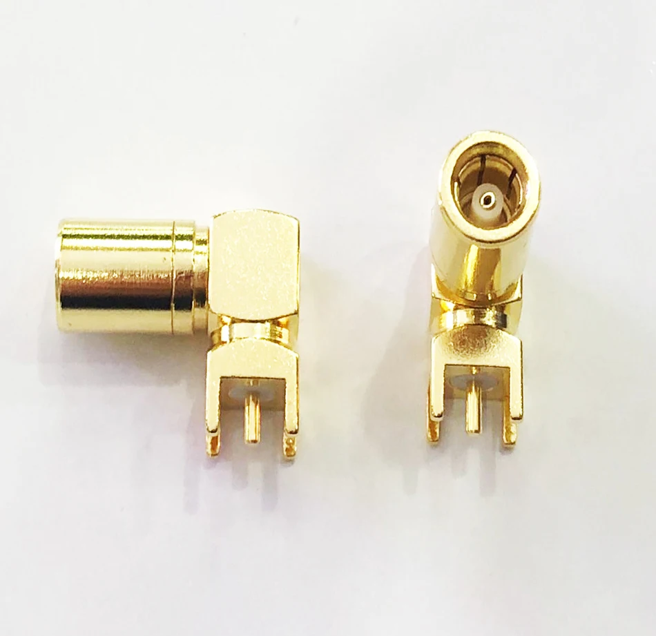 10 шт. прямоугольный SMB гнездовой разъем PCB панель крепление RF коаксиальный кабель