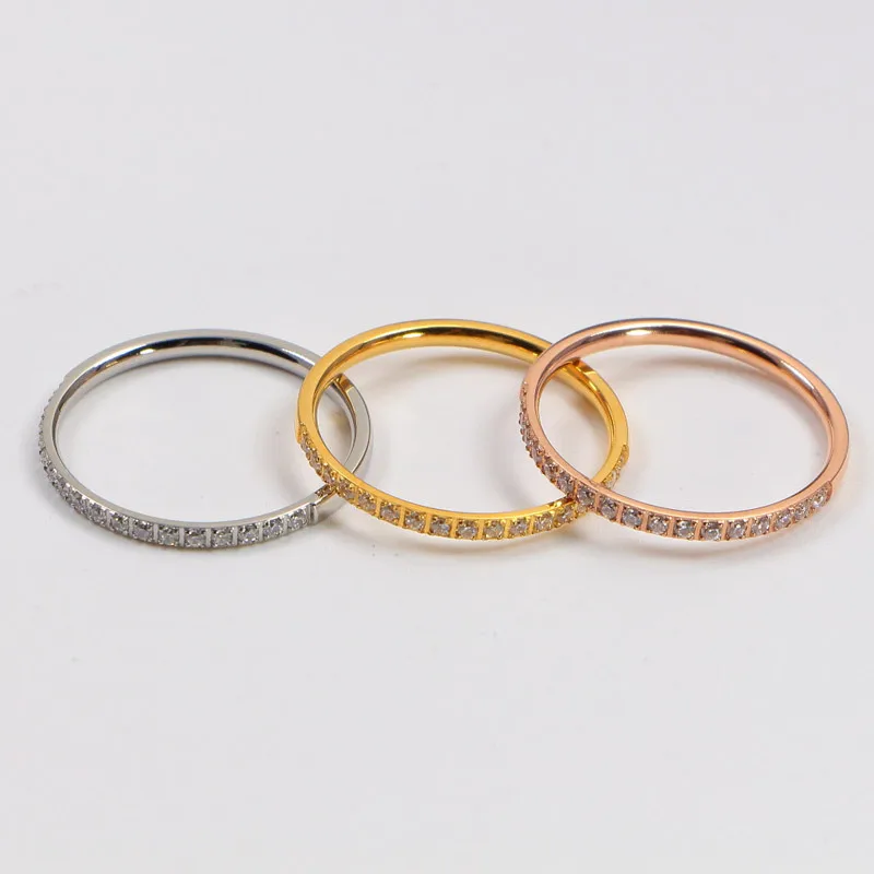 YUN RUO 2020 желтое золото полукруглые кольца с фианитами для пар женские мужские