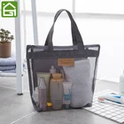 Сетчатая пляжная сумка для продуктов, пикников, кемпинга, пляжных игрушек и полотенец, сумка для хранения