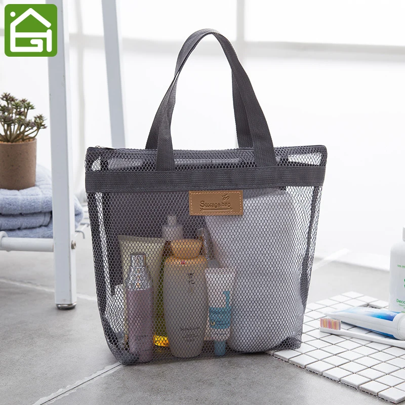 Mesh Beach Bag for Grocery Picnics and Camping Toys Towels Storage Tote | Дом и сад
