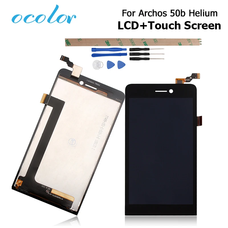 ЖК-дисплей ocolor для Archos 50b с гелием дигитайзер сенсорного экрана замена